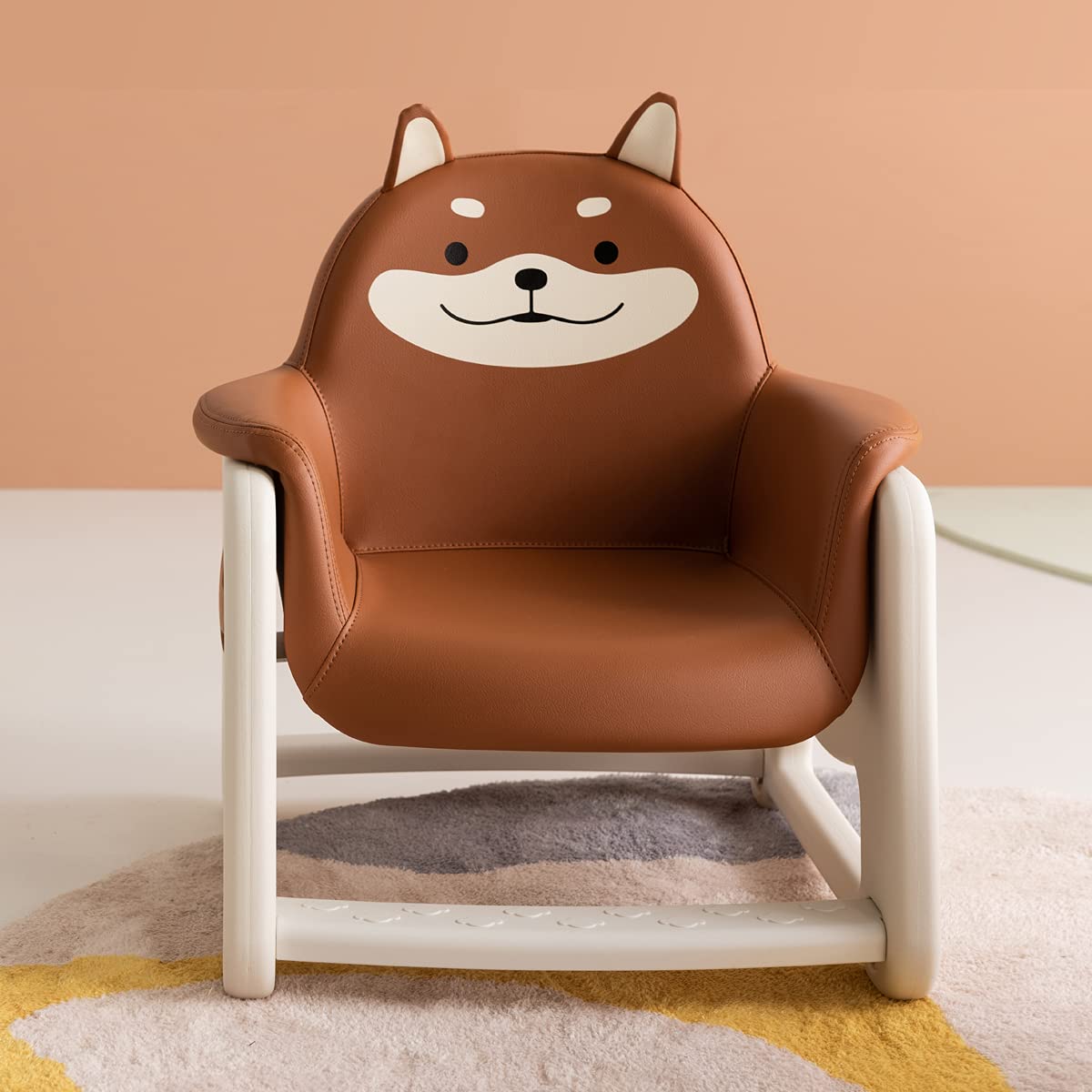 DDOU-DDOU Play Chair for Toddler : 3-Steps Height Adjustable(Brown
